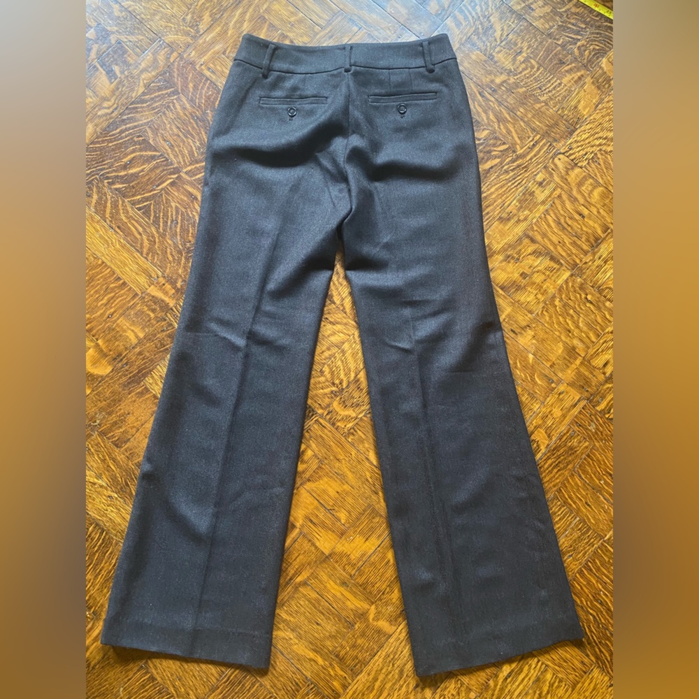 Dark Brown and Black Wool Ann Taylor Loft Pants - Size 2 - Kate Fit - Picture 3 of 12
